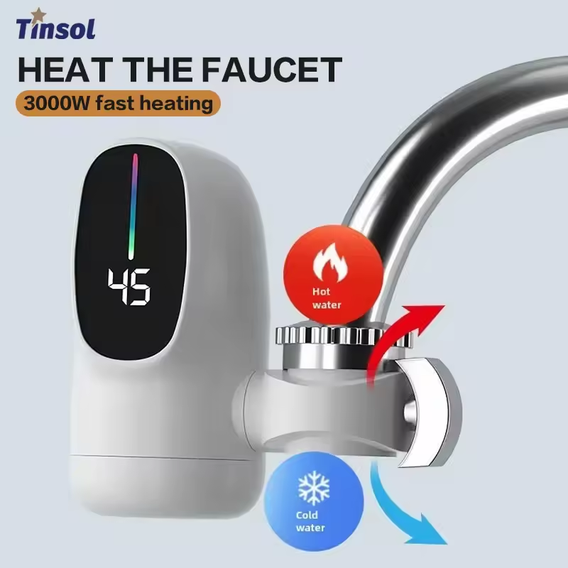 Commercial Kitchen Mixer - 110V Fast Heating Electric Heater Faucet