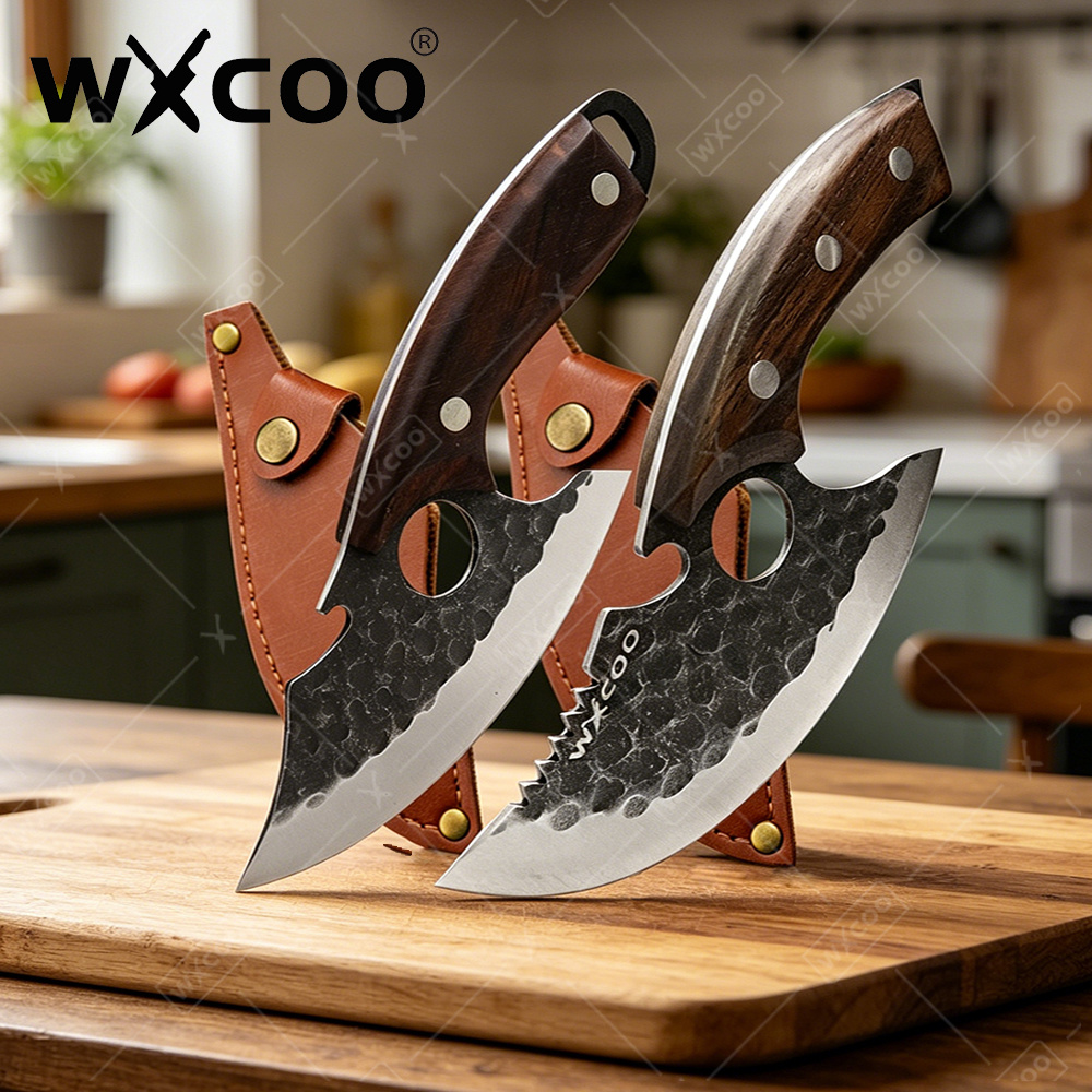 Commercial Kitchen Knives - WXCOO Professional Butcher Knife Durable Sheath