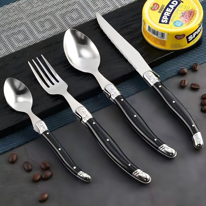 4-24pcs 8inch Laguiole Cutlery - огляд і ціна Commercial Kitchen Knives