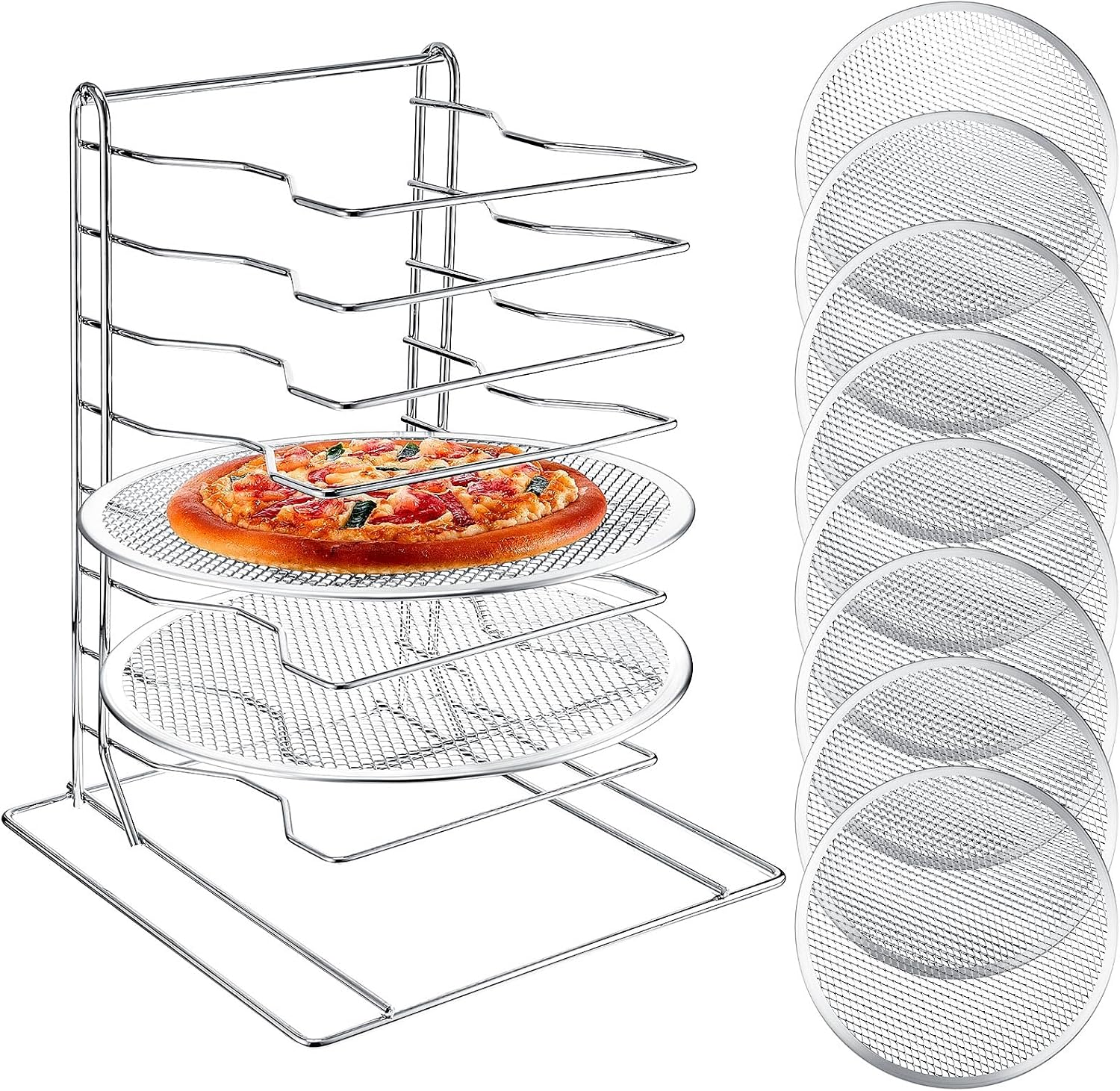 Pizza Rack 8 Tiered Stand With - огляд і ціна Commercial Kitchen Rack