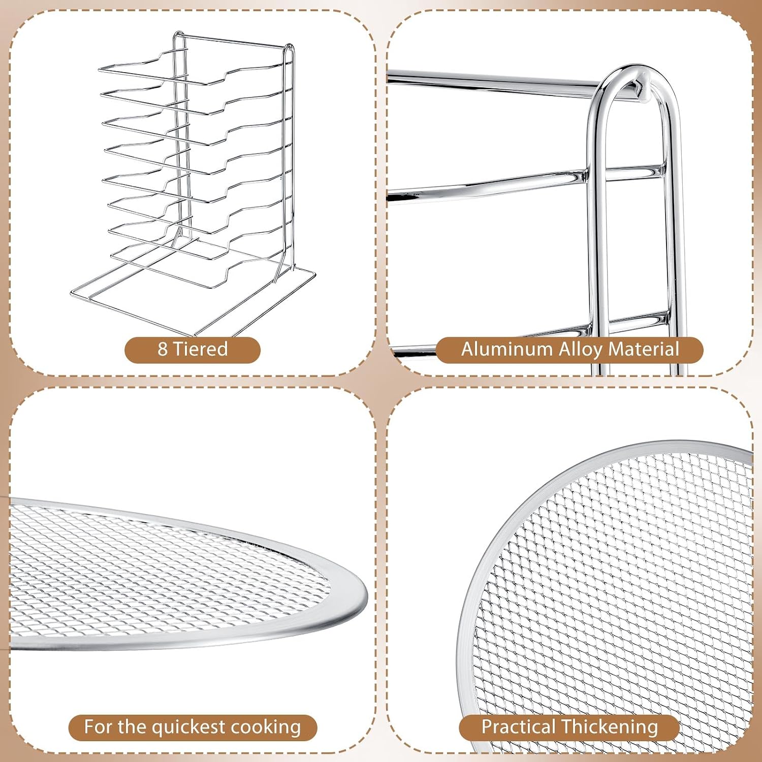 Pizza Rack 8 Tiered Stand With - огляд і ціна Commercial Kitchen Rack