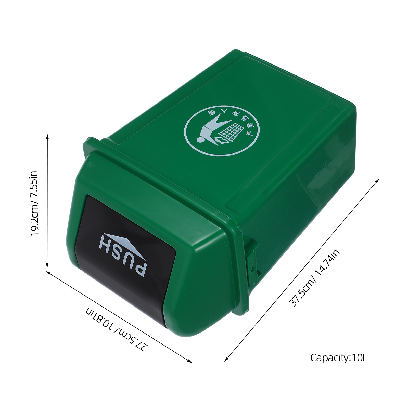 10L Green Swing Top Garbage Ca - огляд і ціна Commercial Kitchen Garbage Can