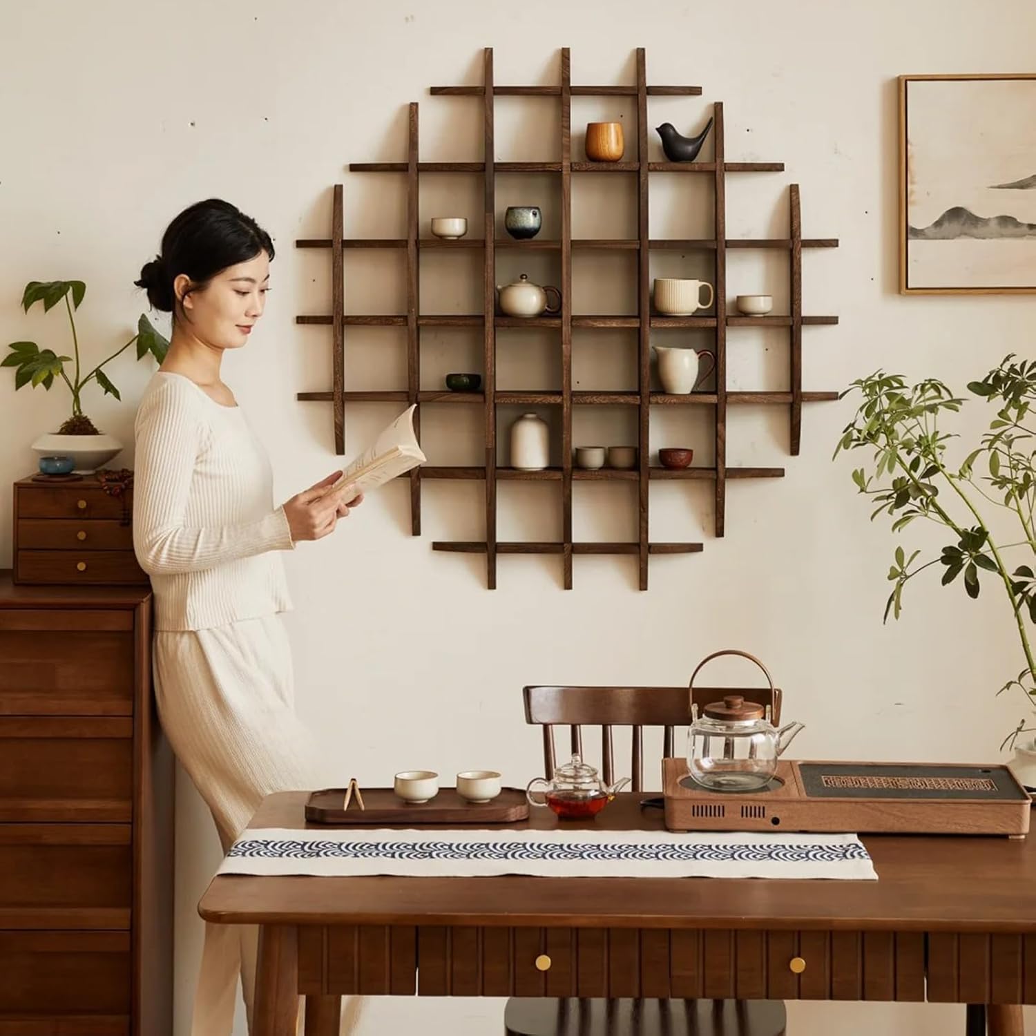 Solid Wood Chinese Tea Cup Hol - огляд і ціна Commercial Kitchen Walls