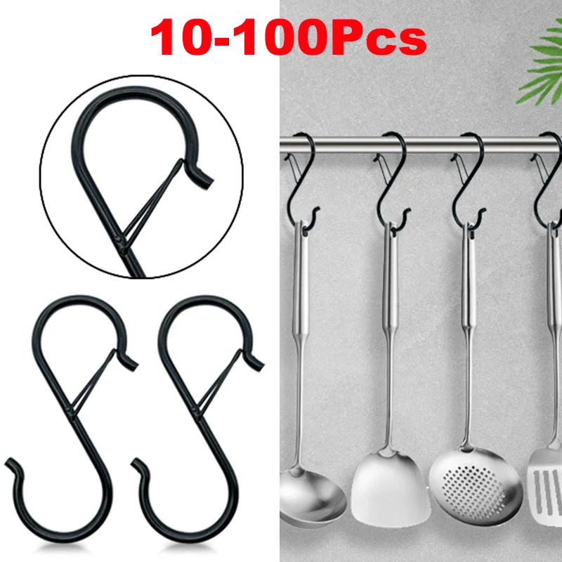 10 /100pcs Metal Hanging Hooks - огляд і ціна Commercial Kitchen Rack