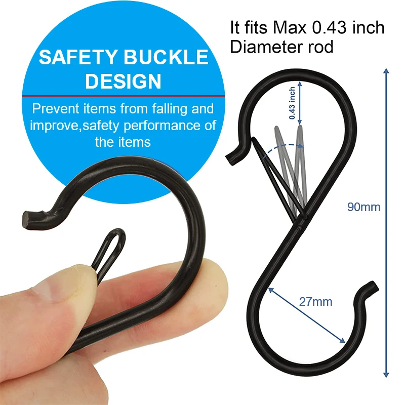10 /100pcs Metal Hanging Hooks - огляд і ціна Commercial Kitchen Rack