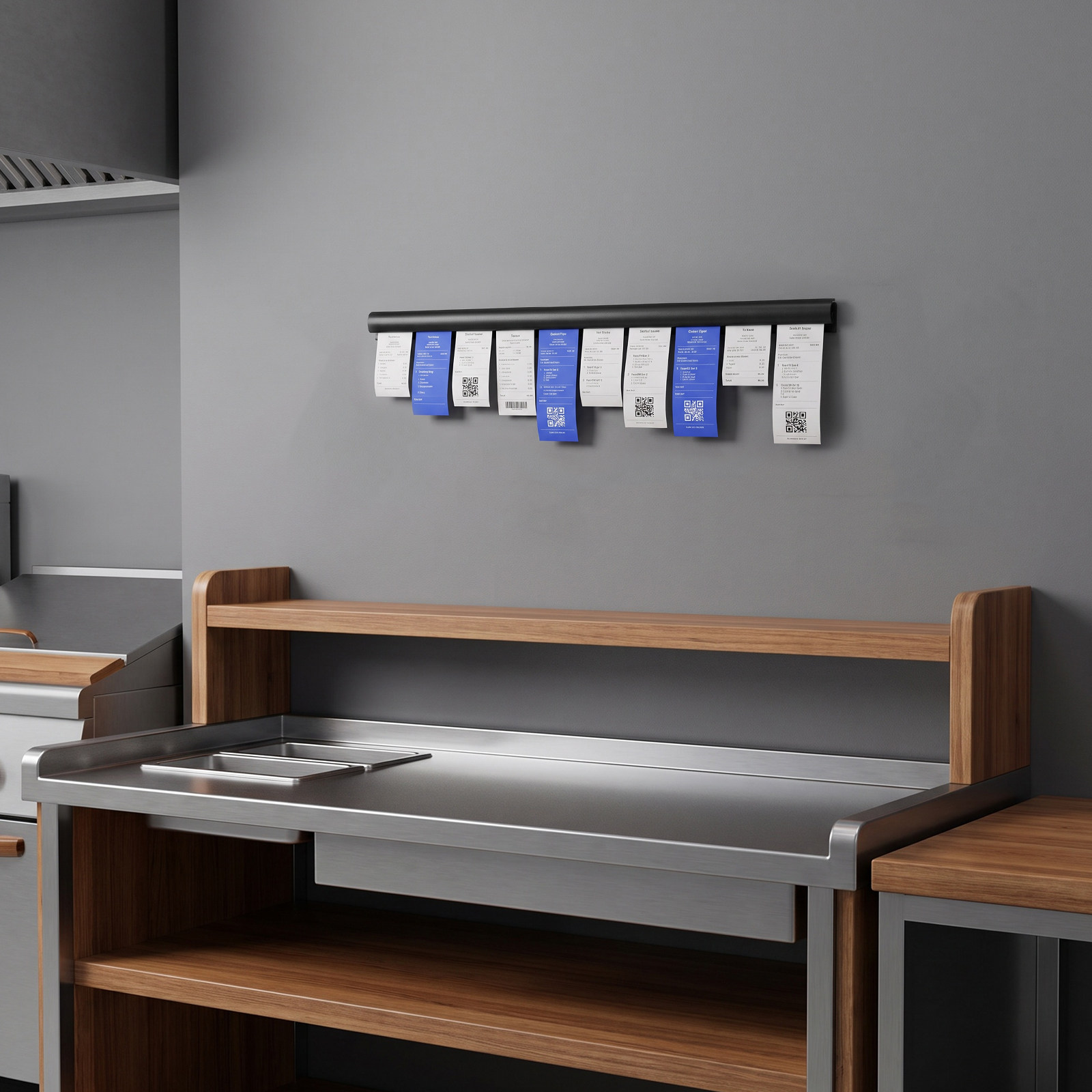 Black Restaurant Ticket Holder - огляд і ціна Commercial Kitchen Rack