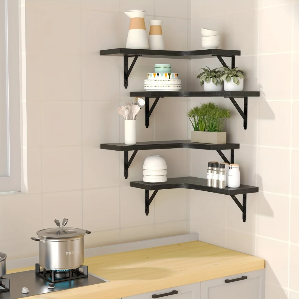 Natural Wood Grain Floating Sh - огляд і ціна Commercial Kitchen Rack