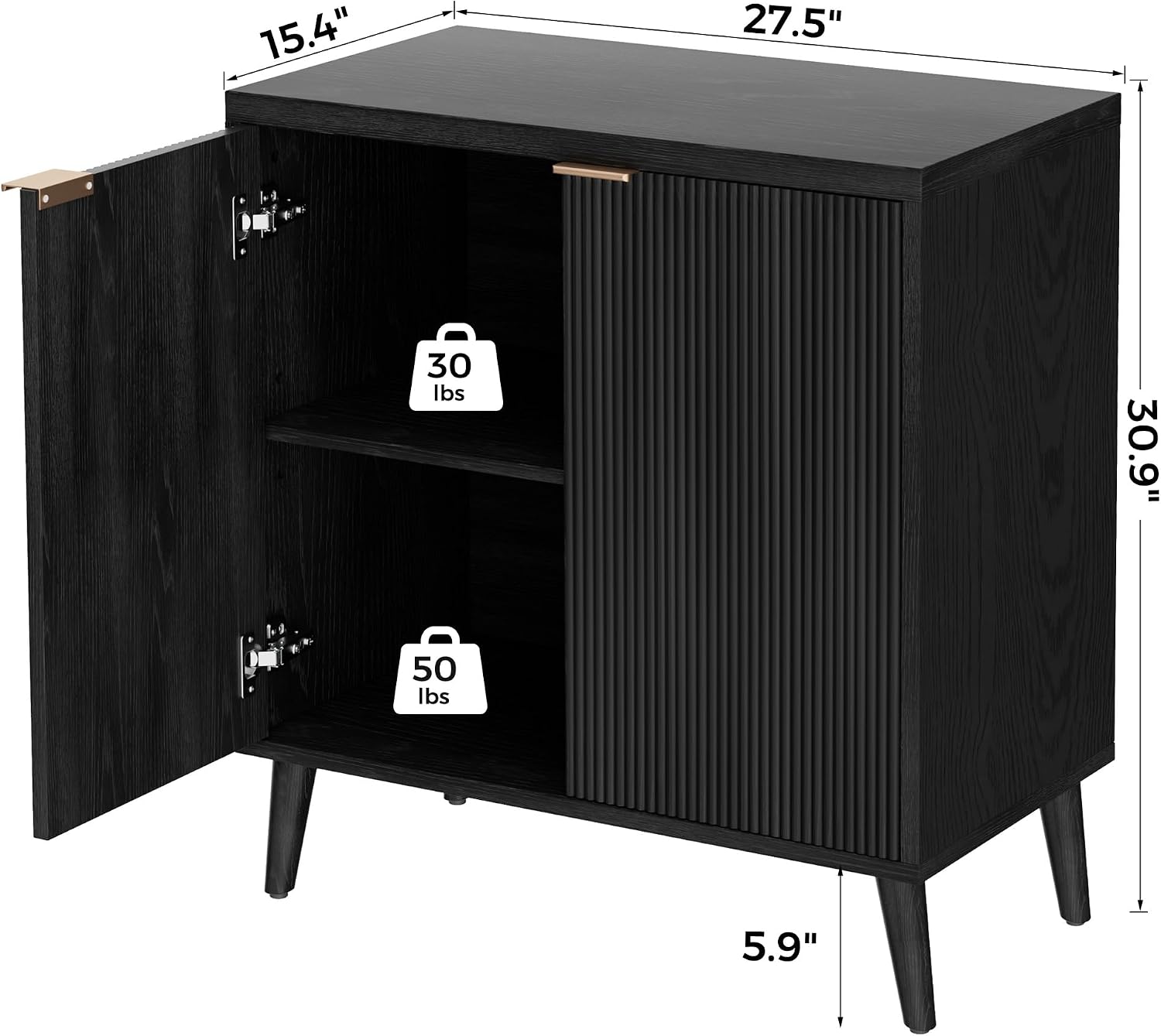 Fluted Buffet Cabinet With Sto - огляд і ціна Commercial Kitchen Rack
