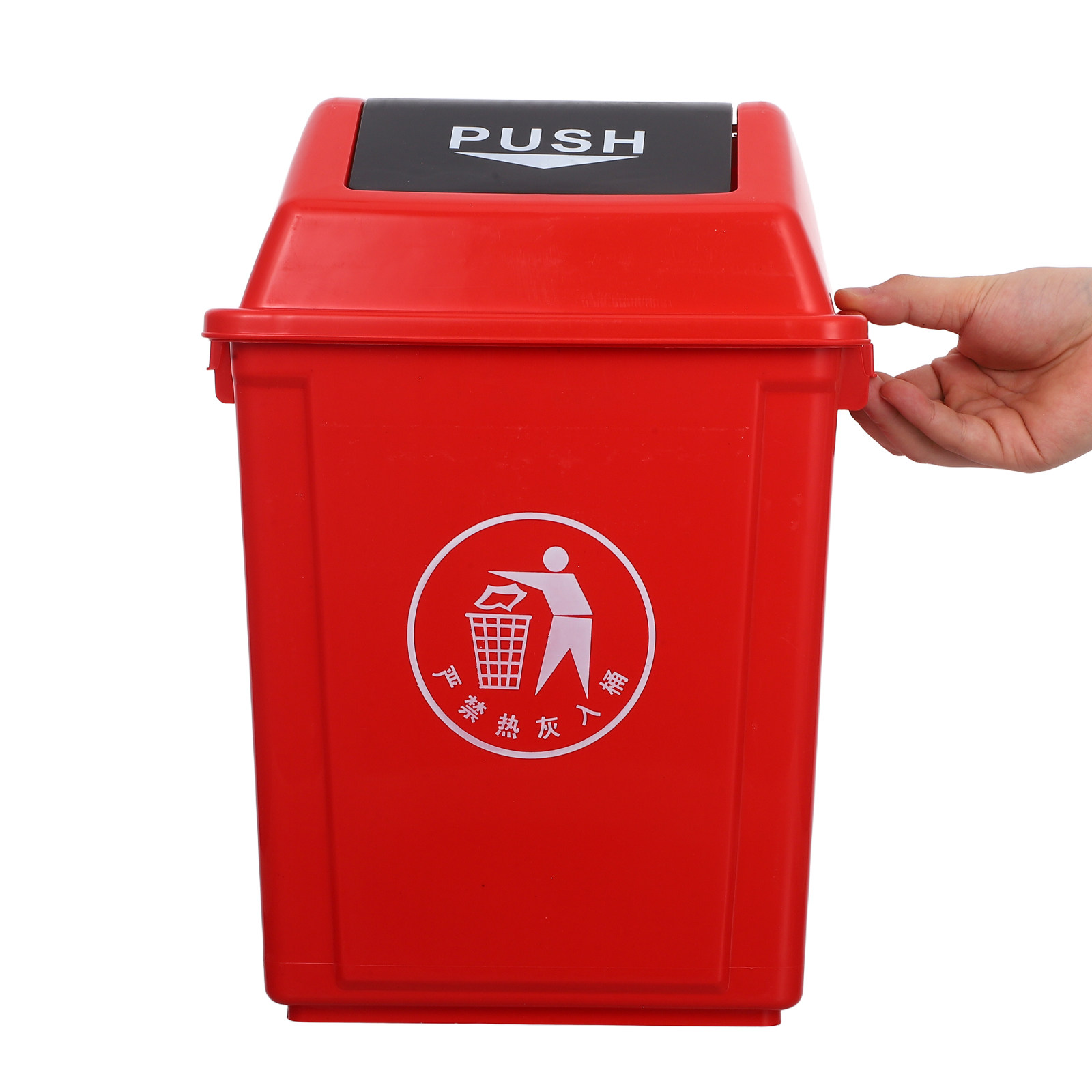 Plastic Swing Lid Trash Can Re - огляд і ціна Commercial Kitchen Garbage Can
