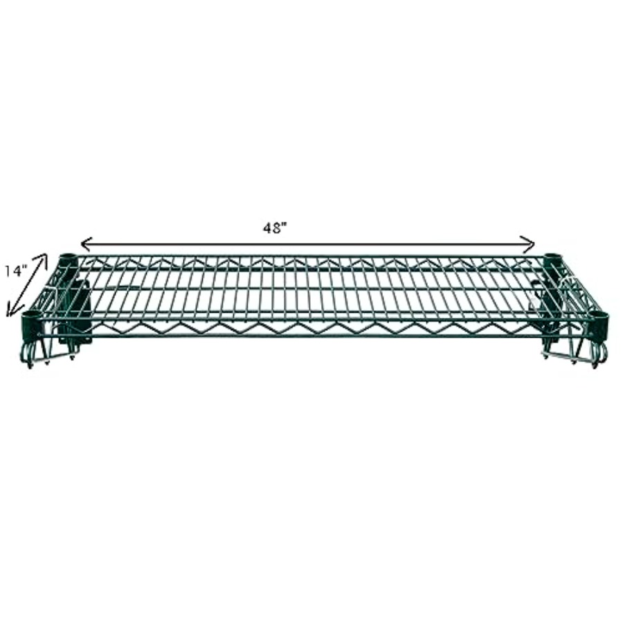 48x14 Epoxy-Coated Green Wire  - огляд і ціна Commercial Kitchen Walls