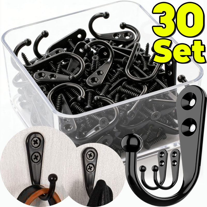 Black Metal Hooks with Screws  - огляд і ціна Commercial Kitchen Rack