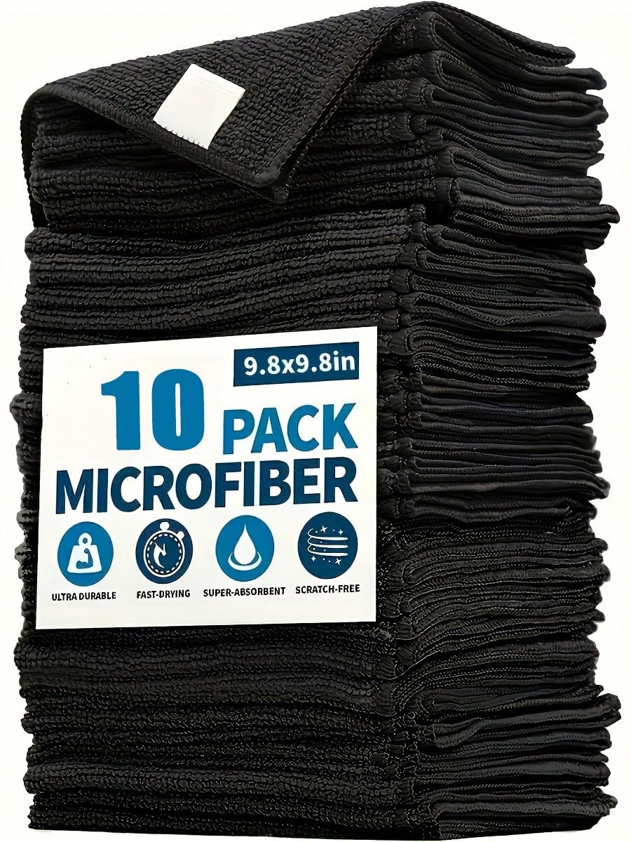 10pcs Kitchen Towel Set, Black - огляд і ціна Commercial Kitchen Hood Installation