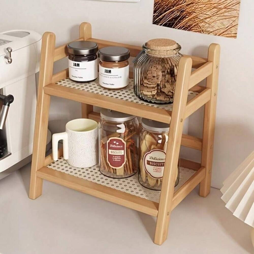 2-Tier Bamboo Countertop Stora - огляд і ціна Commercial Kitchen Rack