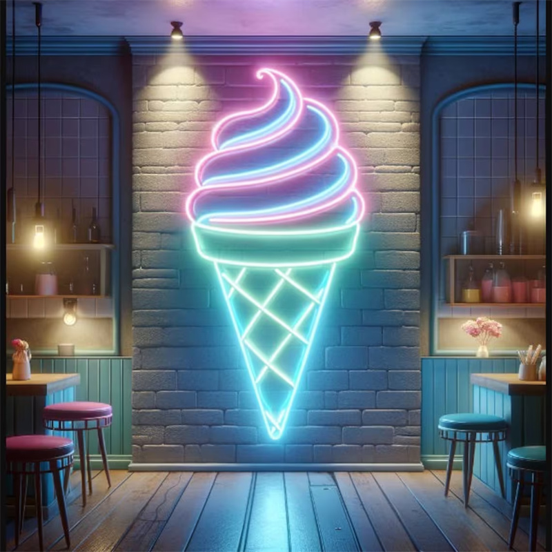 Ice Cream LED Neon Light | Wal - огляд і ціна Commercial Kitchen Walls