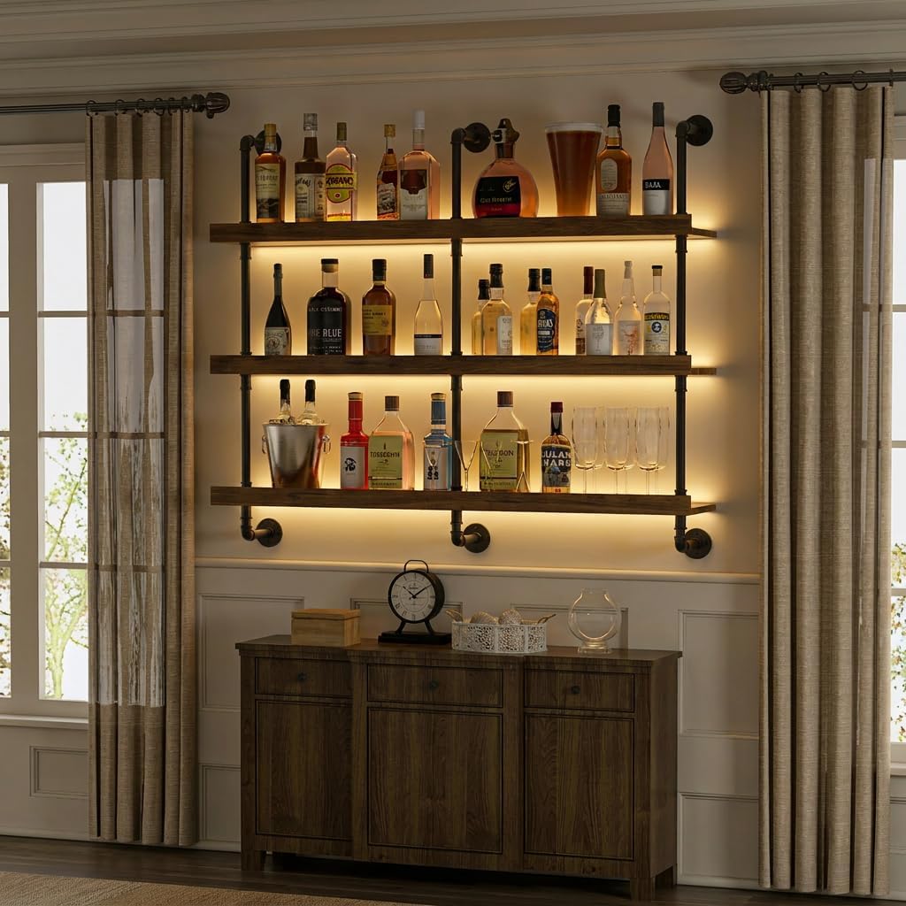 Wall Mounted Wine Rack With LE - огляд і ціна Commercial Kitchen Rack