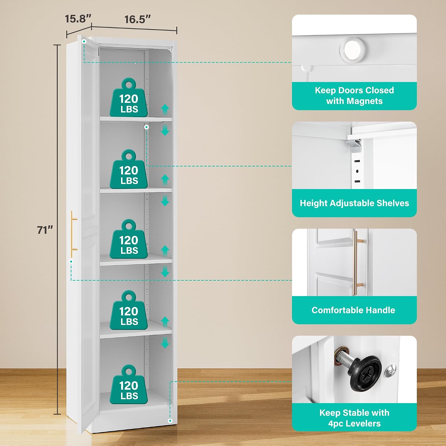 Tall Narrow Storage Cabinet Wi - огляд і ціна Commercial Kitchen Rack