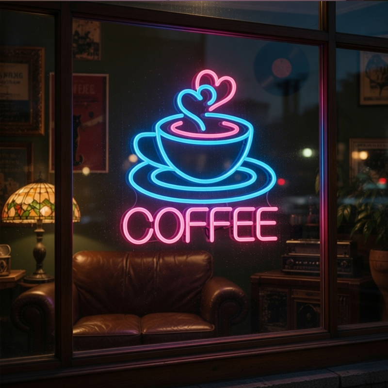 Coffee Neon Sign LED Neon Ligh - огляд і ціна Commercial Kitchen Walls
