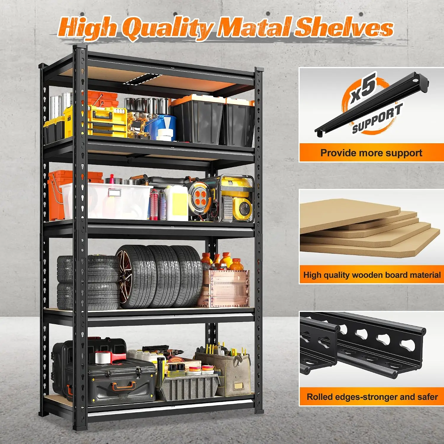 2PCS Storage Shelves,5 Tier Ga - огляд і ціна Commercial Kitchen Warehouse