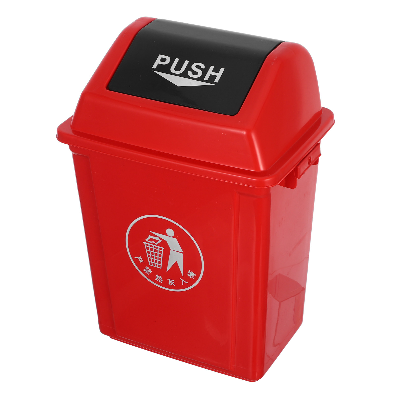 Swing Top Trash Can Red 10L Pl - огляд і ціна Commercial Kitchen Garbage Can