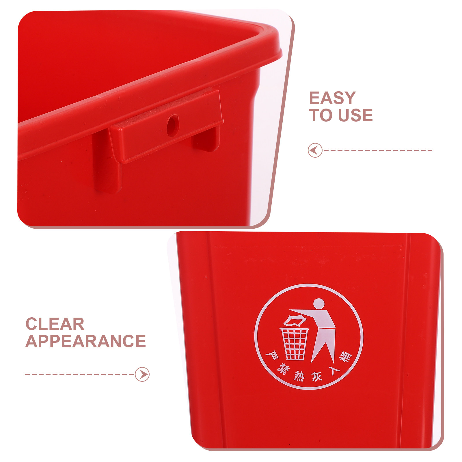 Swing Top Trash Can Red 10L Pl - огляд і ціна Commercial Kitchen Garbage Can