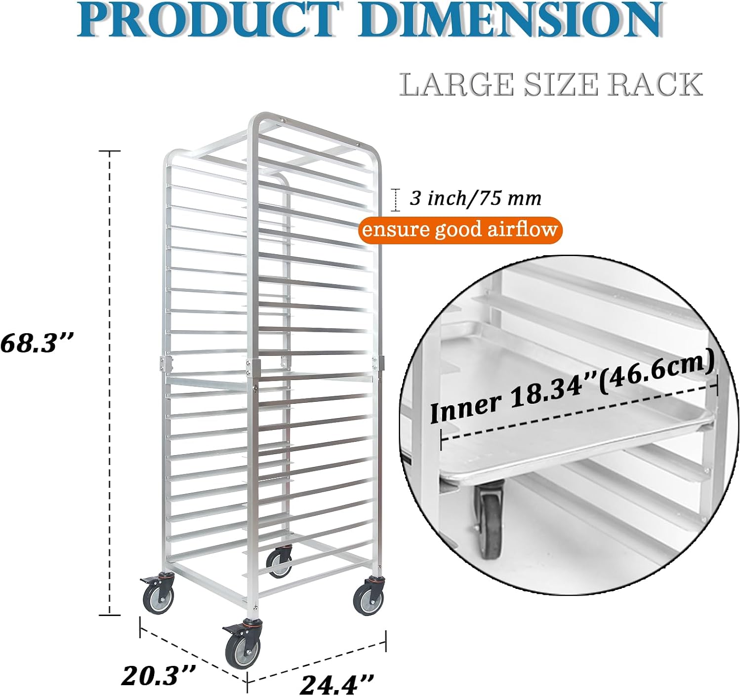 Commercial 20 Tier Stainless S - огляд і ціна Commercial Kitchen Rack